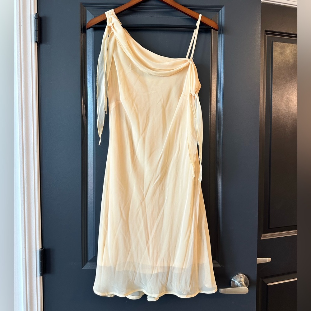 B Moss butter yellow mini dress